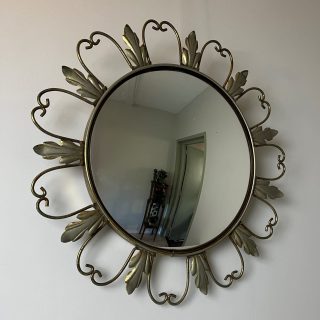 Ronde (zonne) Spiegel – DeKnudt (46cm) | Jaren ’50