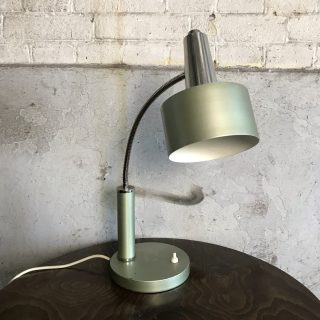 Bureaulamp Grijs/groen Staal | Jaren ‘50
