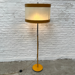 Vloerlamp – Leer | Jaren ‘60