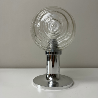 Tafellamp Chroom & Glas – Hüstadt Leuchten | Jaren ‘60
