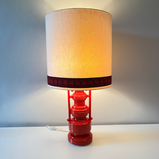 Tafellamp Rood Keramiek | Jaren ‘60