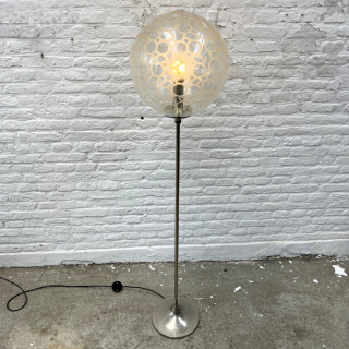 Vloerlamp Glazen Bol | Jaren ‘60