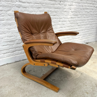 Fauteuil Leer – Solheim, Rybo Rykken | Jaren ’70 * 5 Stuks*