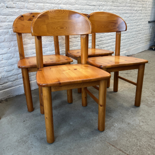 Set (4) Eetkamerstoelen Hout – Daumiller | Jaren ’70