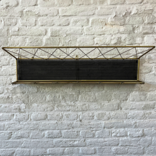 Wandkapstok messing, staal | jaren ‘50