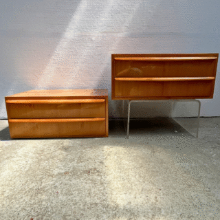 Set (2) zwevende nachtkastjes | jaren ‘60