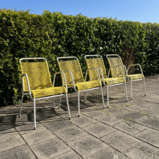Set (4) Spaghetti tuinstoelen | jaren ‘60