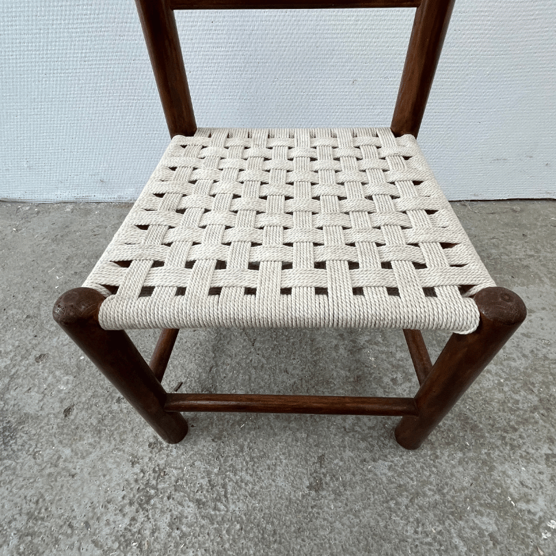 Kinderstoeltje met gevlochten zitting | jaren ‘70 - Afbeelding 5