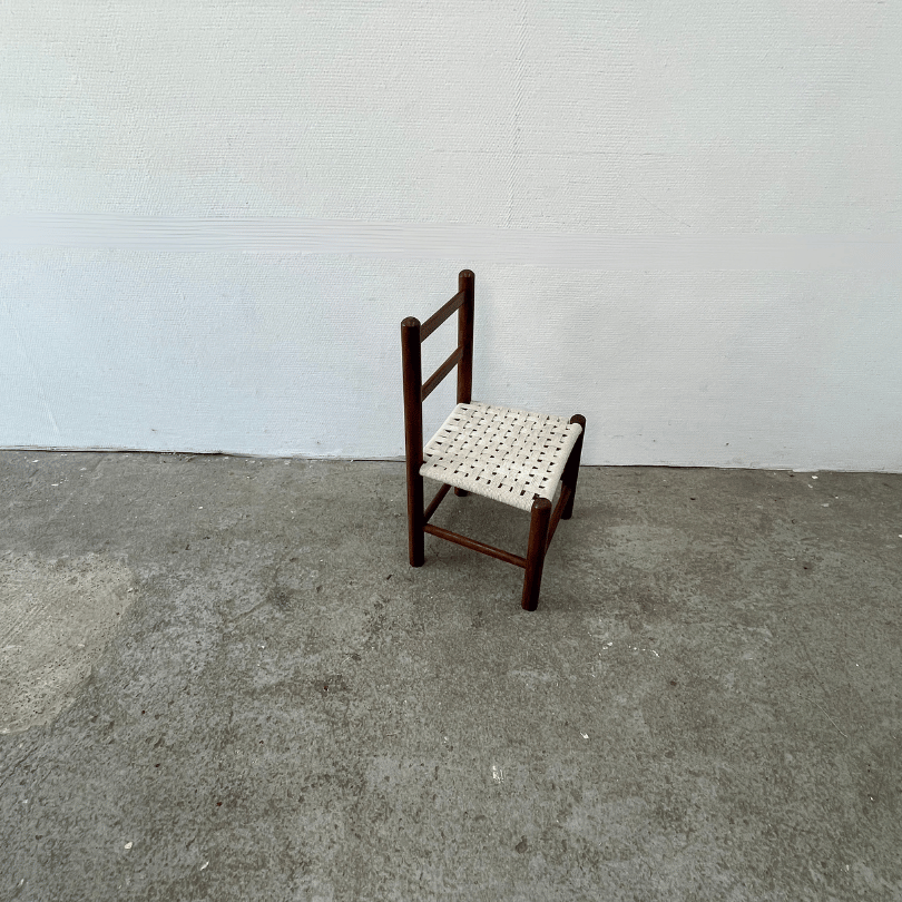 Kinderstoeltje met gevlochten zitting | jaren ‘70 - Afbeelding 6