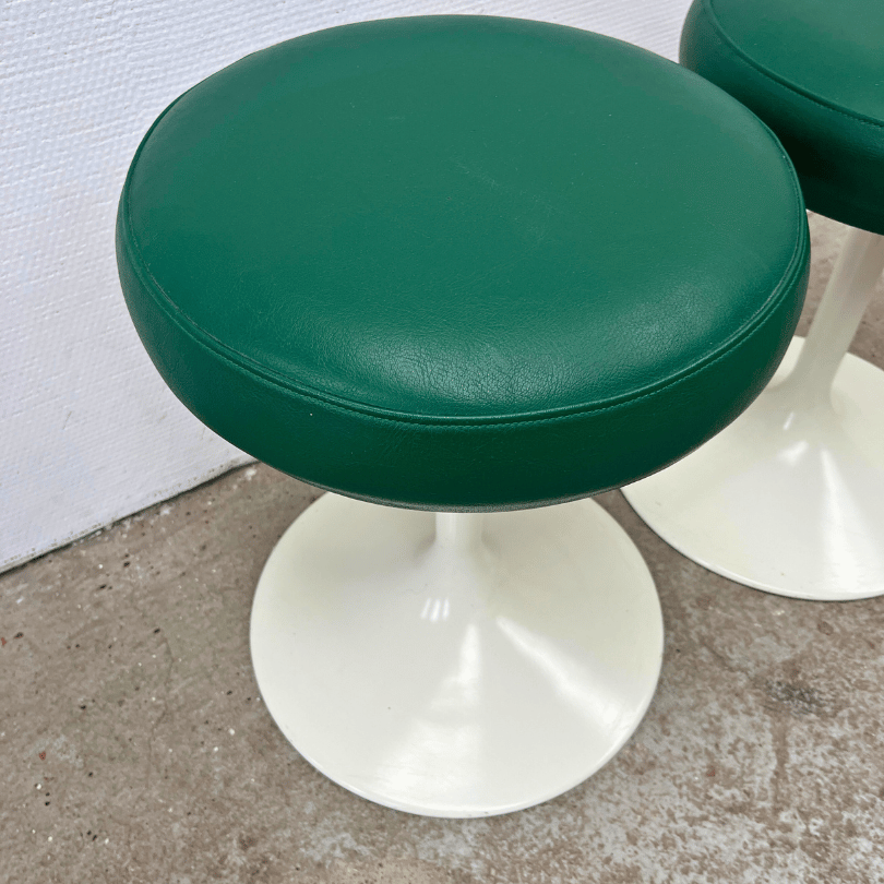 Tulpkrukje met groene zitting *2 stuks* | jaren ‘70 - Afbeelding 4