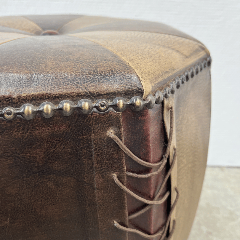 Vintage poef | jaren ‘70 - Afbeelding 2