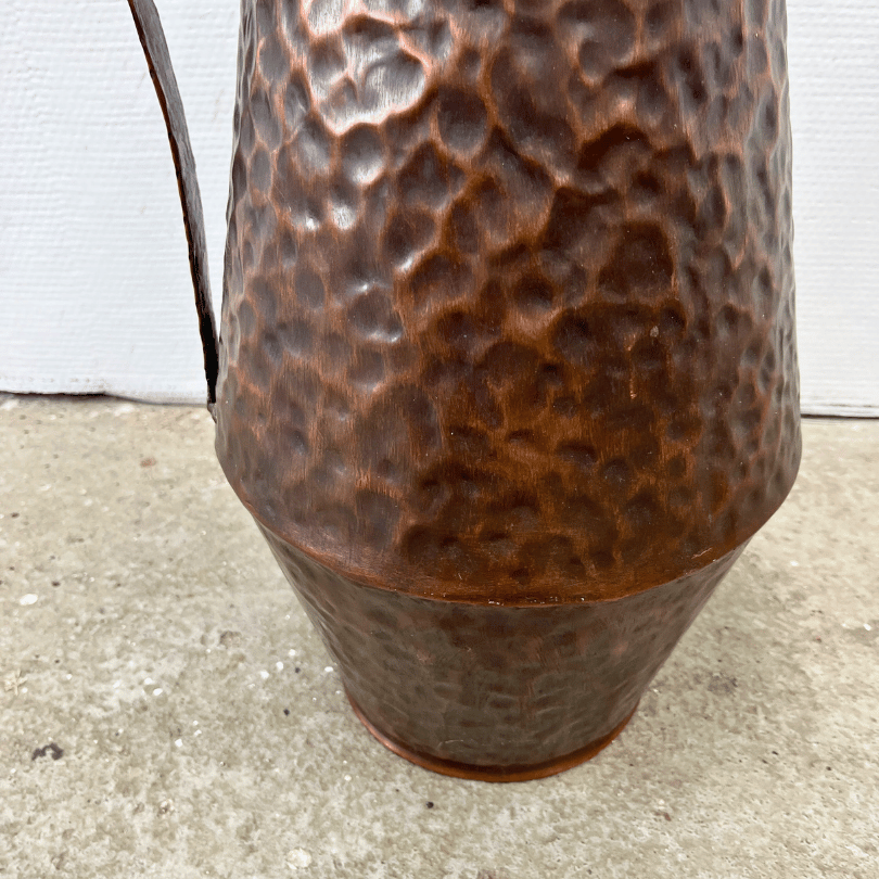 Vaas, gehamerd koper | jaren ‘60 - Afbeelding 3