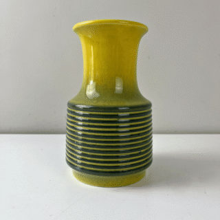 Vaasje geel / groen keramiek – Jasba | jaren ‘60