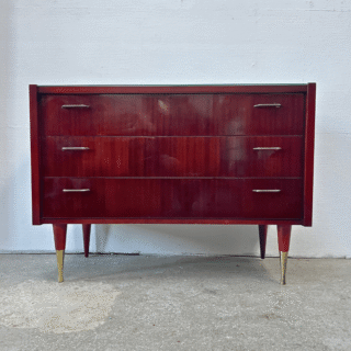 Ladekast, mahonie & messing | jaren ‘60