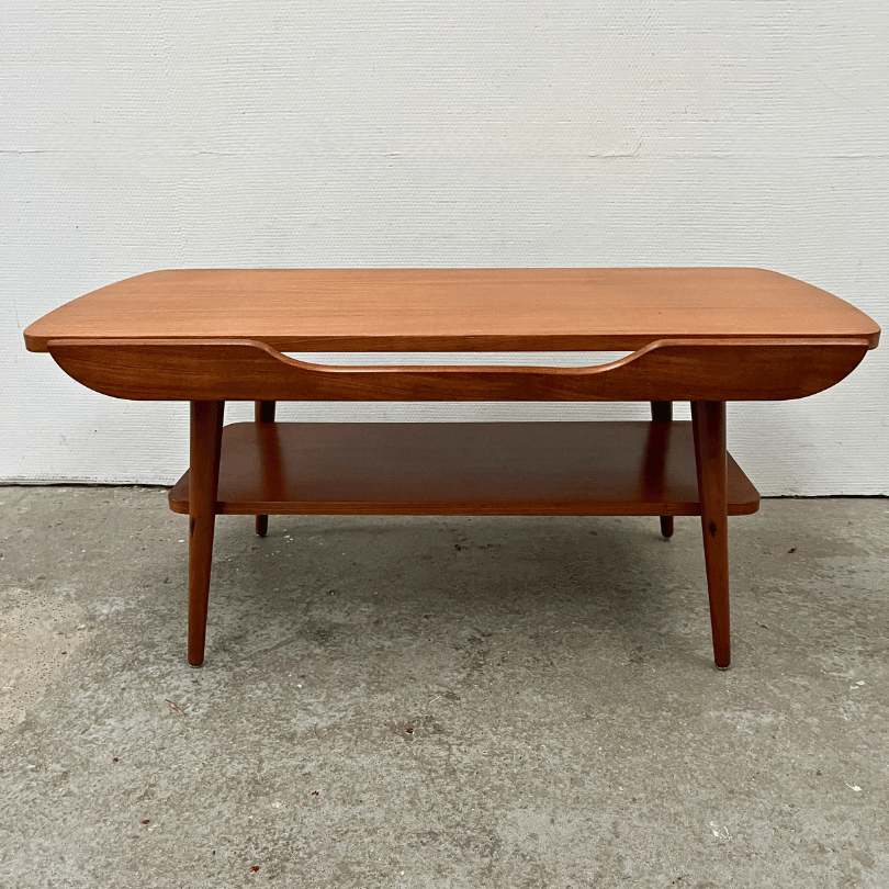 Salontafel teak met omkeerbaar blad | jaren ‘60 - Afbeelding 3