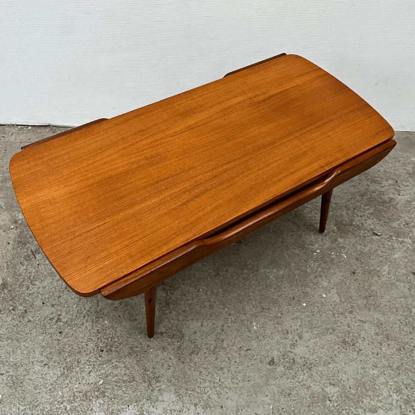 Salontafel teak met omkeerbaar blad | jaren ‘60 - Afbeelding 4