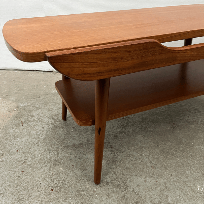 Salontafel teak met omkeerbaar blad | jaren ‘60 - Afbeelding 2