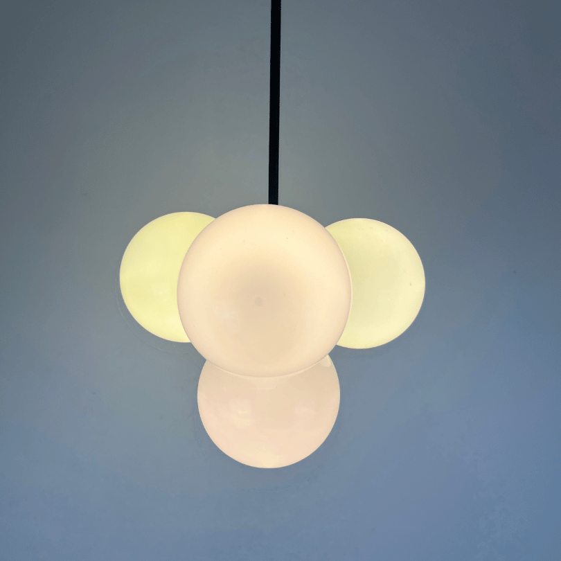 Hanglamp glazen bollen | jaren ‘70 - Afbeelding 4