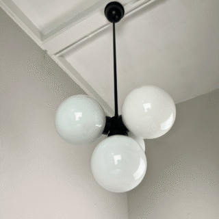 Hanglamp glazen bollen | jaren ‘70