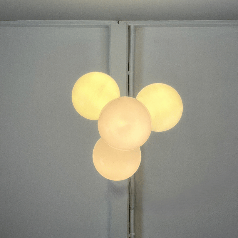 Hanglamp glazen bollen | jaren ‘70 - Afbeelding 5