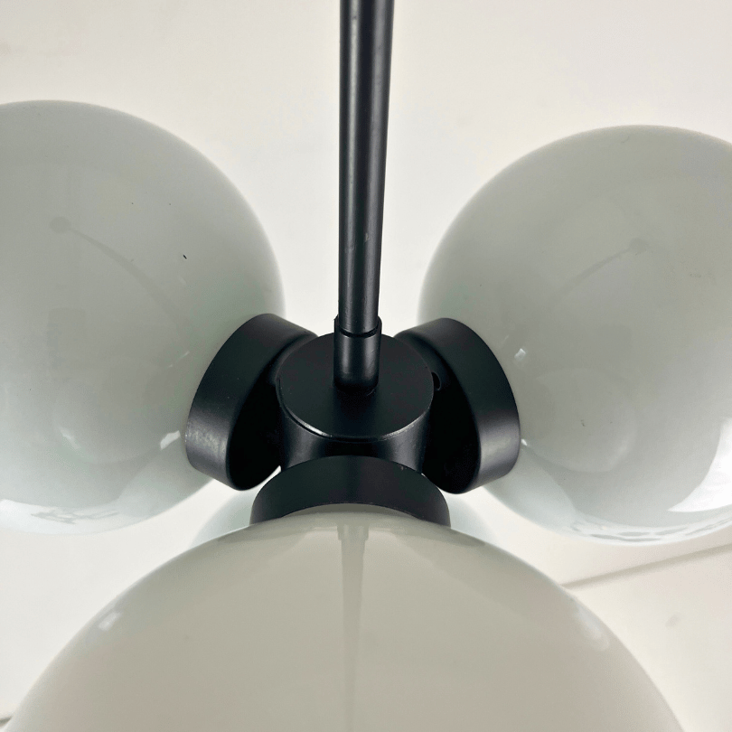 Hanglamp glazen bollen | jaren ‘70 - Afbeelding 6