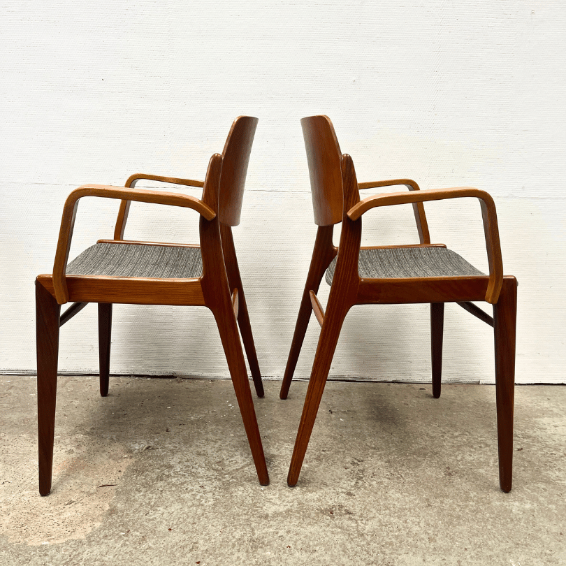 Set (4) eetkamerstoel teak – Wilkhahn | jaren ‘60 - Afbeelding 3