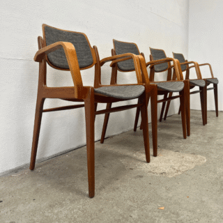 Set (4) eetkamerstoel teak – Wilkhahn | jaren ‘60