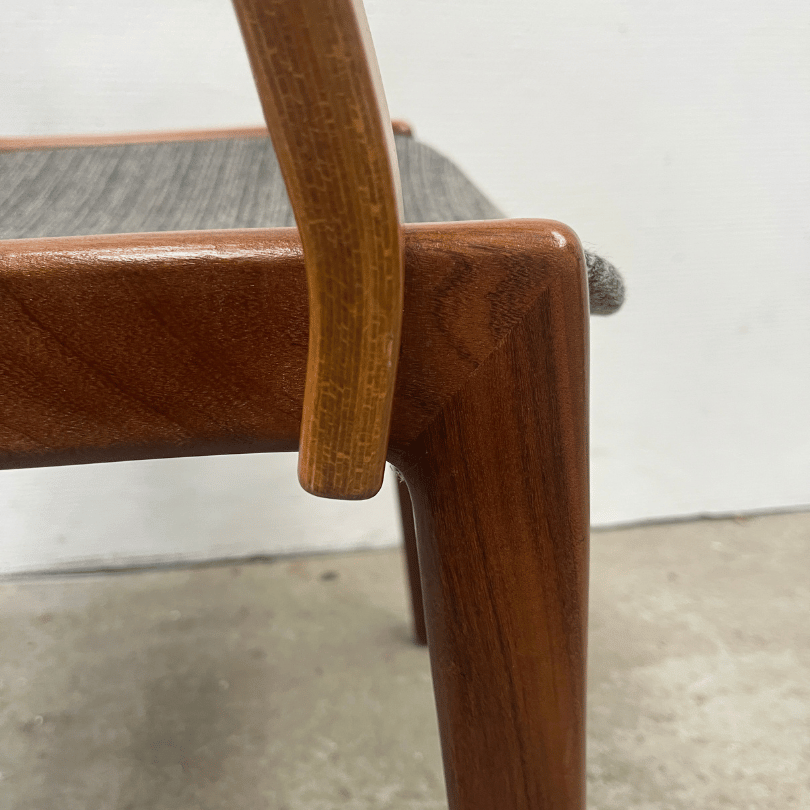 Set (4) eetkamerstoel teak – Wilkhahn | jaren ‘60 - Afbeelding 7