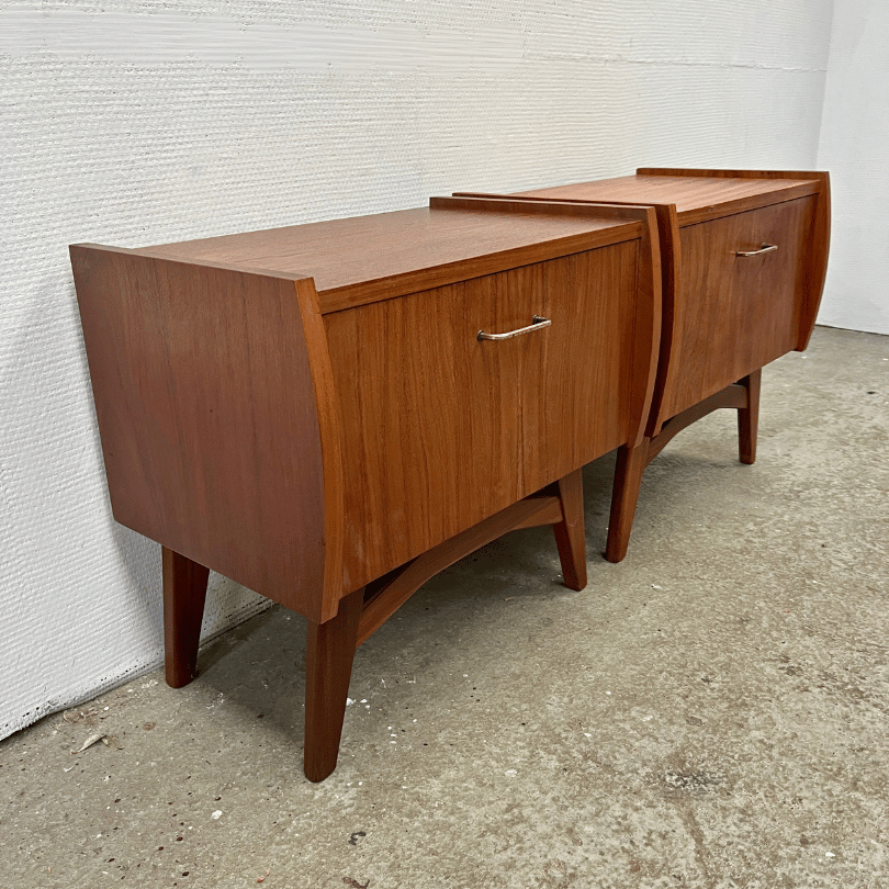Set (2) nachtkastjes – teak | jaren ‘60 - Afbeelding 2