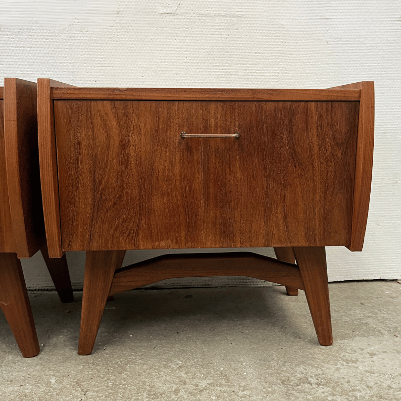 Set (2) nachtkastjes – teak | jaren ‘60 - Afbeelding 3