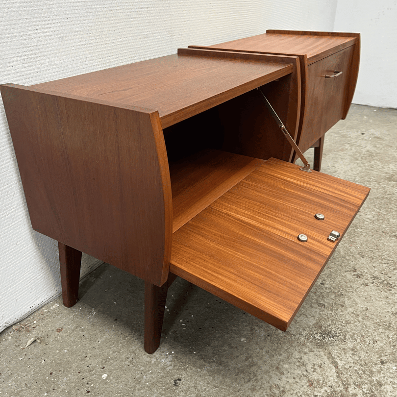 Set (2) nachtkastjes – teak | jaren ‘60 - Afbeelding 6