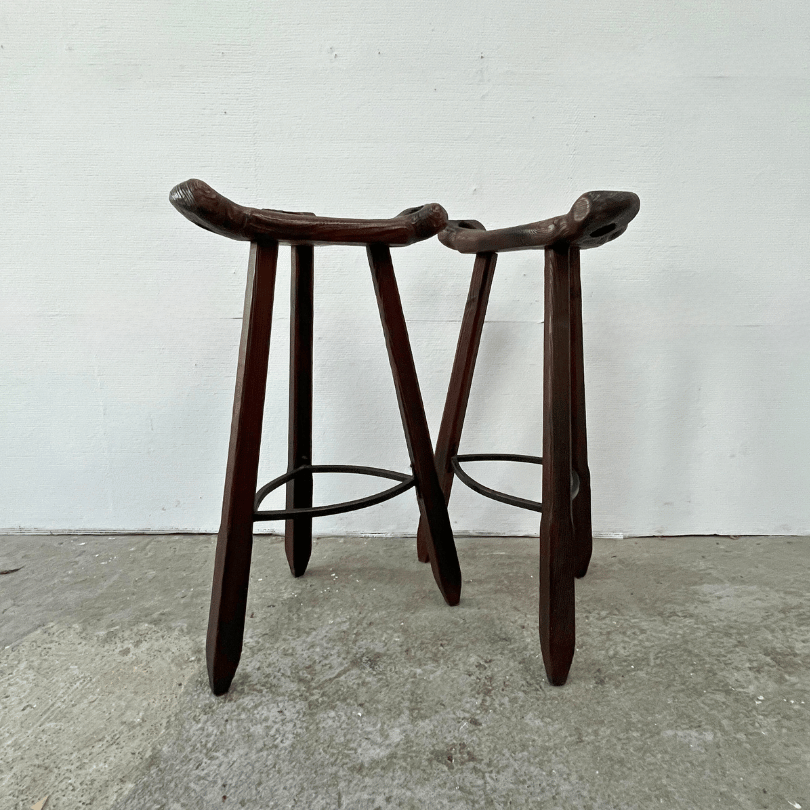 Spaanse kruk ‘Marbella’ *10 stuks* | jaren ‘60 - Afbeelding 3