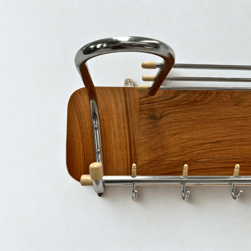 Wandkapstok chroom | jaren ‘50 - Afbeelding 3