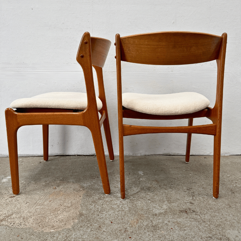 Set (6) eetkamerstoelen – Erik Buch | jaren ‘60 - Afbeelding 3