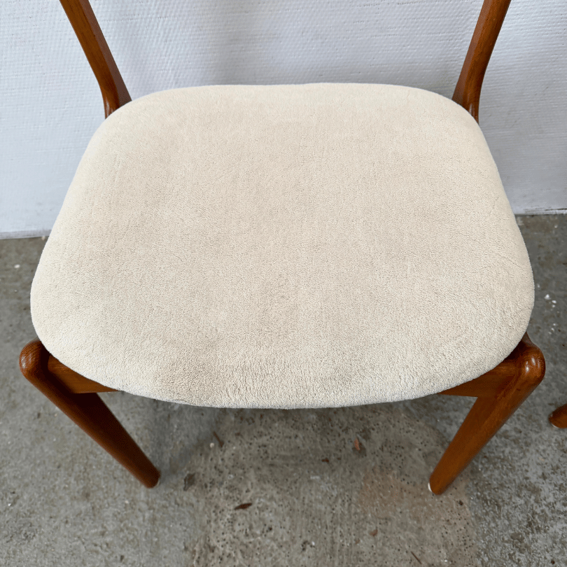 Set (6) eetkamerstoelen – Erik Buch | jaren ‘60 - Afbeelding 6