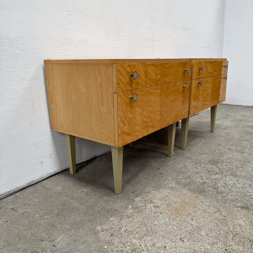 Set (2) nachtkastjes licht hout | jaren ‘60 - Afbeelding 3