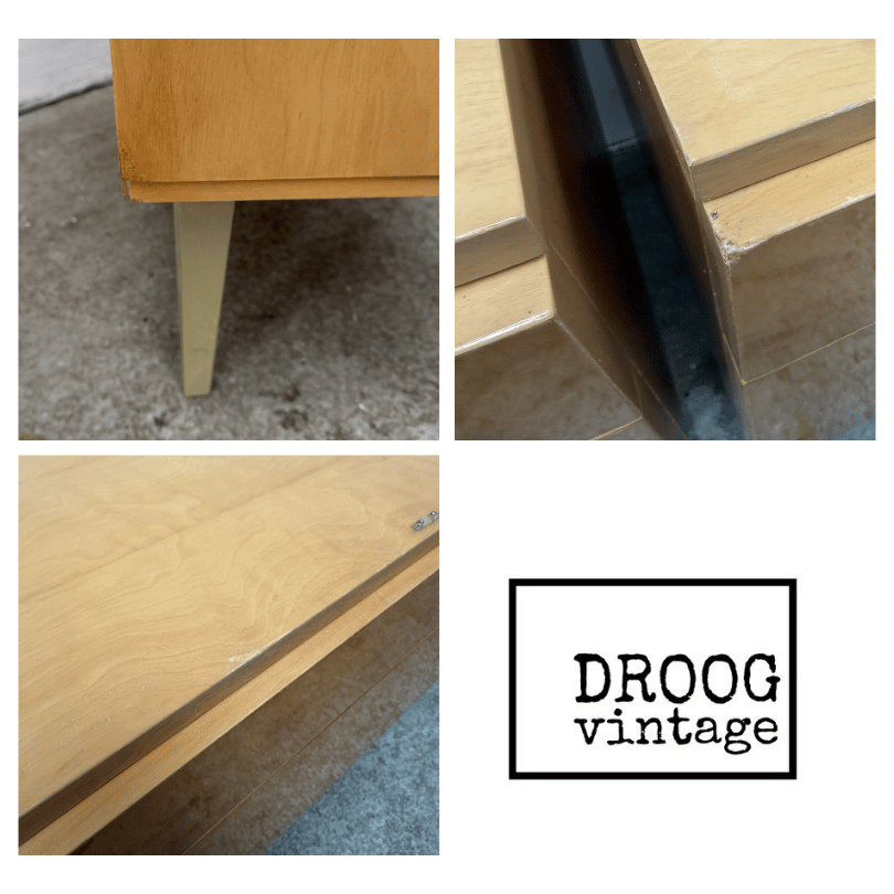 Set (2) nachtkastjes licht hout | jaren ‘60 - Afbeelding 6