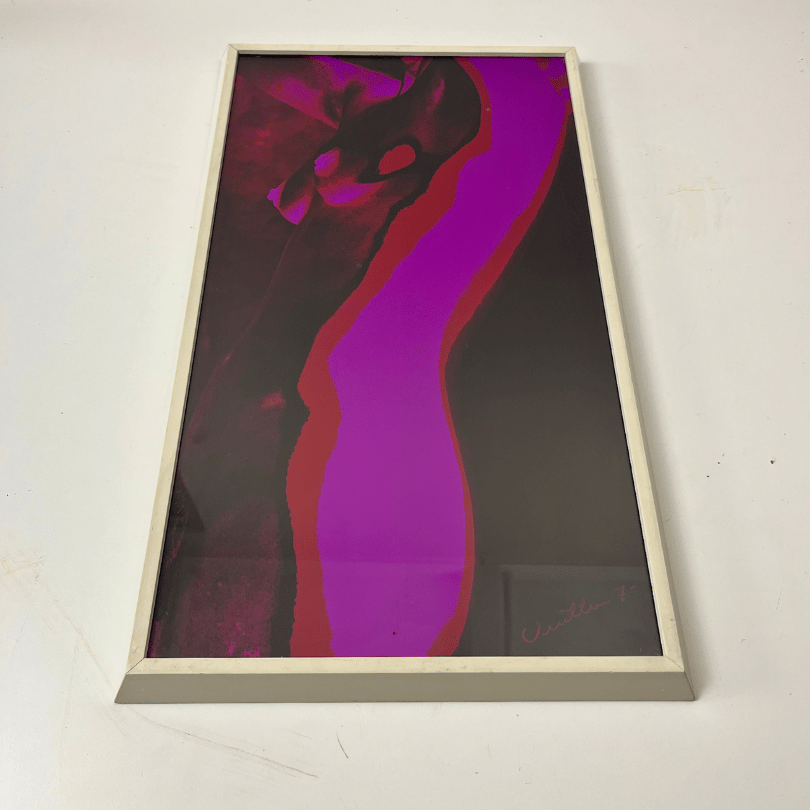 Set (2) vintage kunstwerken ‘vrouw’ | jaren ‘70 - Afbeelding 7