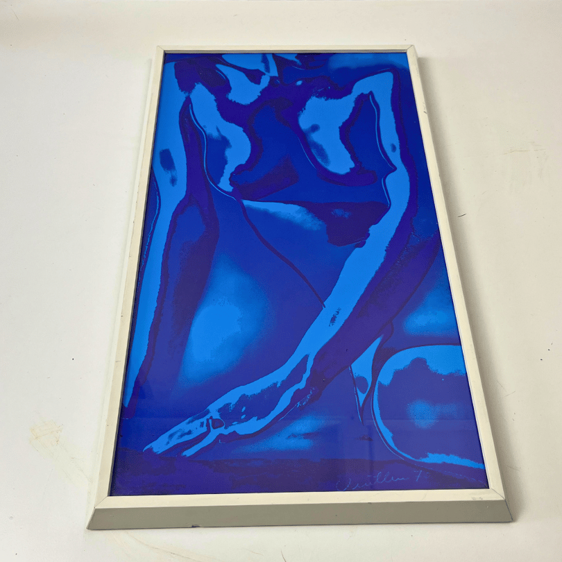 Set (2) vintage kunstwerken ‘vrouw’ | jaren ‘70 - Afbeelding 6