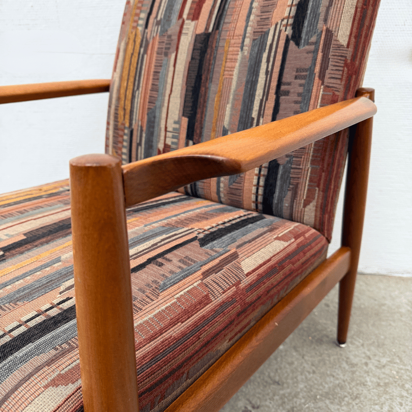 Fauteuil hout – meerkleurig *2 stuks* | jaren ‘60 - Afbeelding 6