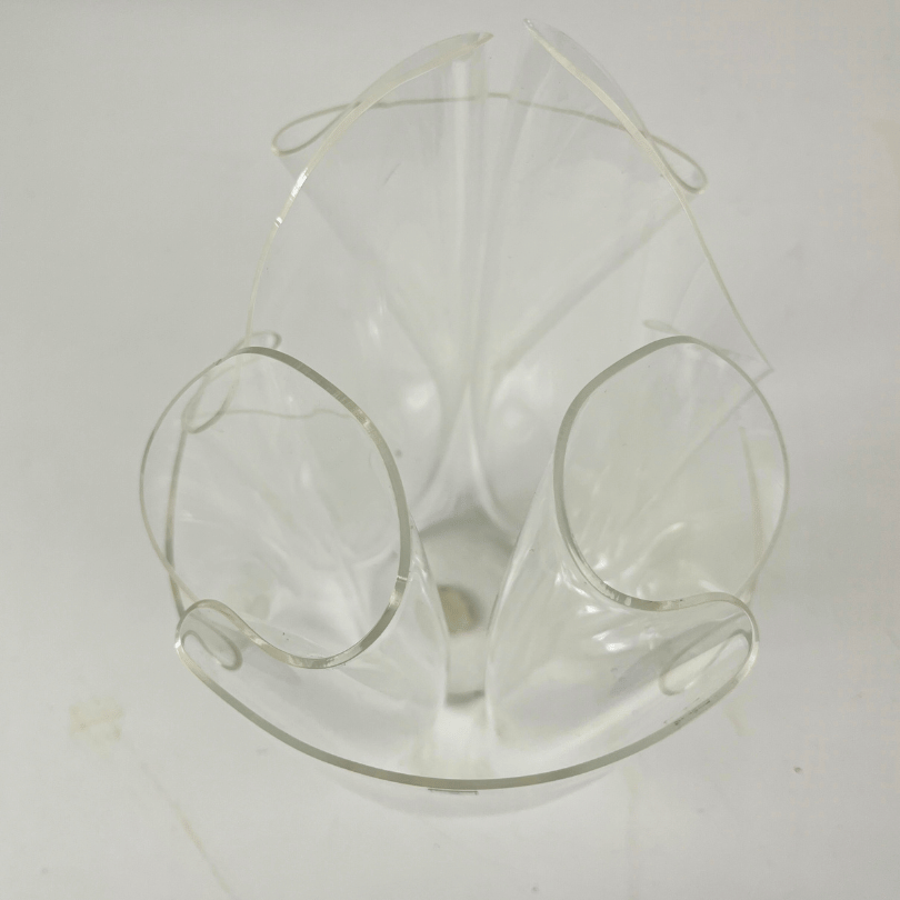 Zakdoekvaas – plexiglas | jaren ‘70 - Afbeelding 4