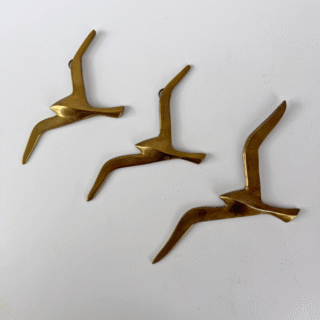 Set (3) vogels – messing | jaren ‘60