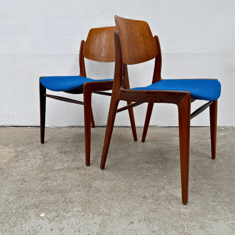 Set (6) eetkamerstoelen, teak – H. Lohmeyer, Wilkhahn | jaren ‘60 - Afbeelding 3