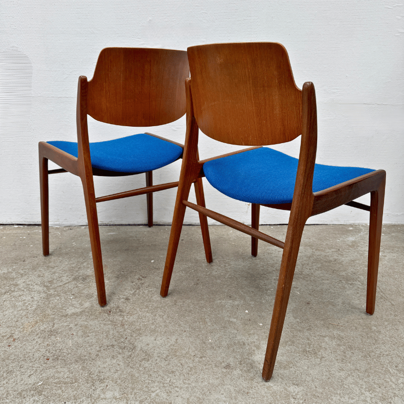 Set (6) eetkamerstoelen, teak – H. Lohmeyer, Wilkhahn | jaren ‘60 - Afbeelding 4