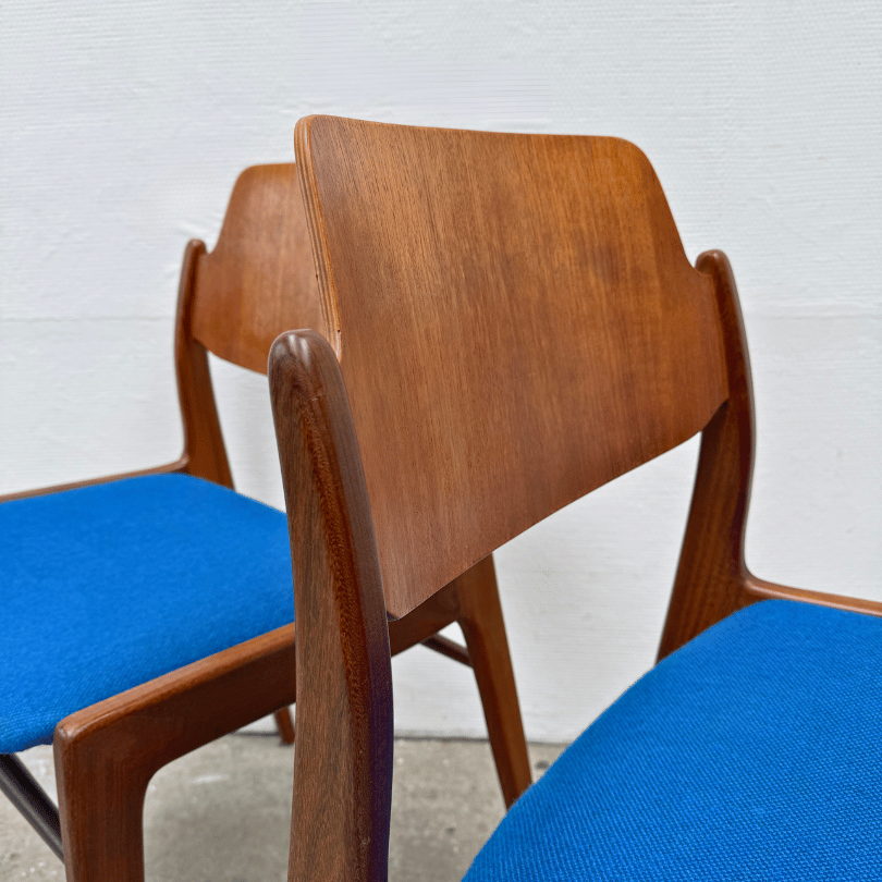 Set (6) eetkamerstoelen, teak – H. Lohmeyer, Wilkhahn | jaren ‘60 - Afbeelding 5