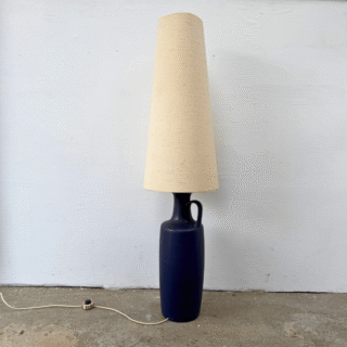 XL Vaaslamp blauw keramiek | jaren ‘60