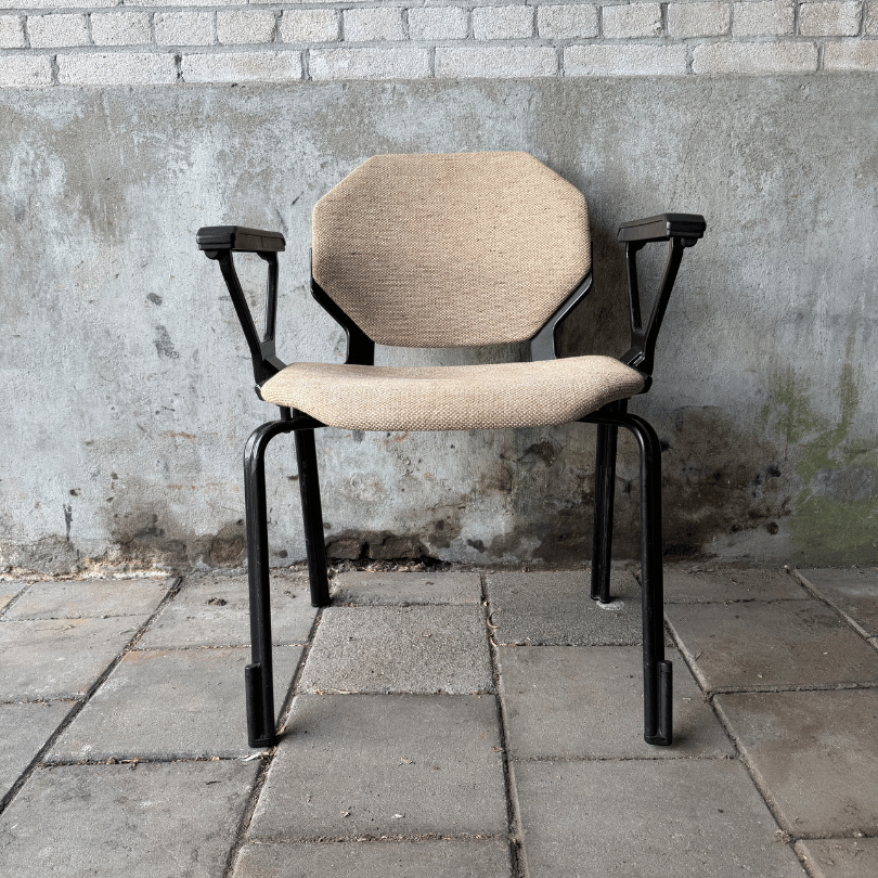Set van 6 stoelen en 2 tafels, octogonaal – Fröscher | jaren ‘80 - Afbeelding 3