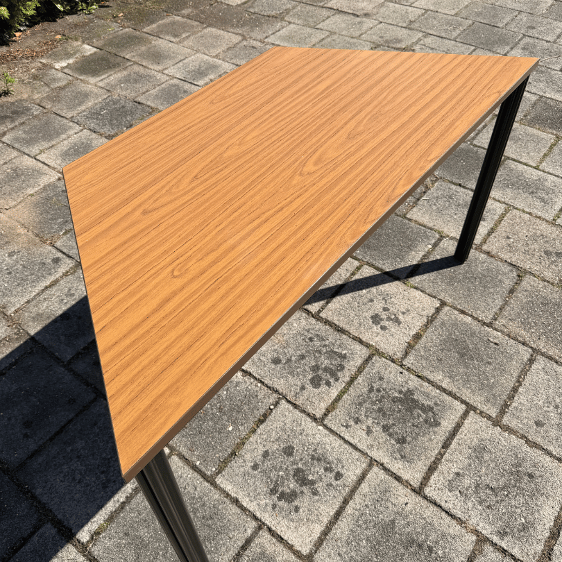 Set van 6 stoelen en 2 tafels, octogonaal – Fröscher | jaren ‘80 - Afbeelding 6