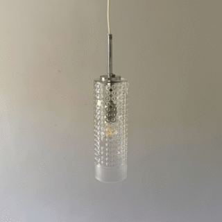 Hanglamp, bubbelglas cilinder – Peill &Putzler *5 stuks* | jaren ‘60