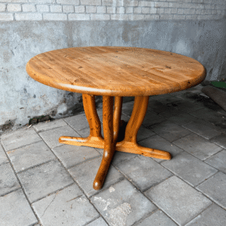 Eettafel rond, grenen – Daumiller |  jaren ‘80